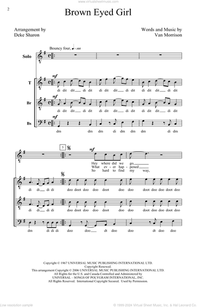 Brown Eyed Girl (arr. Deke Sharon)