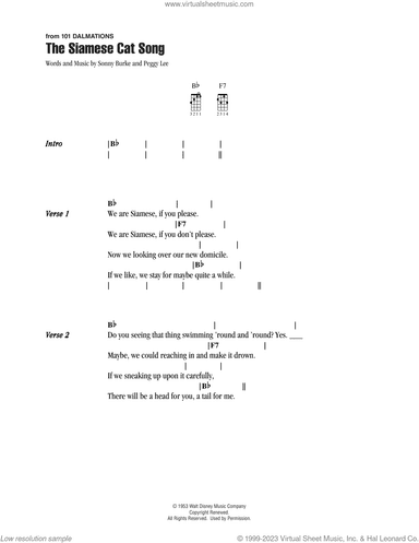 The Siamese Cat Song (from Lady And The Tramp)