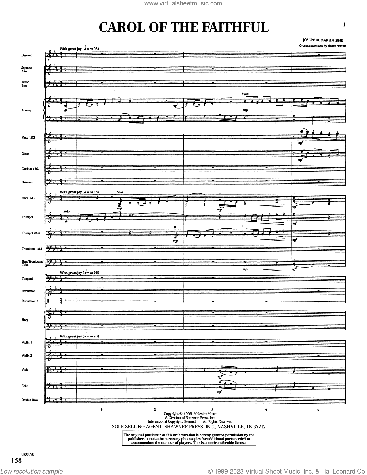 Carol Of The Faithful (from "Canticle Of Joy")
