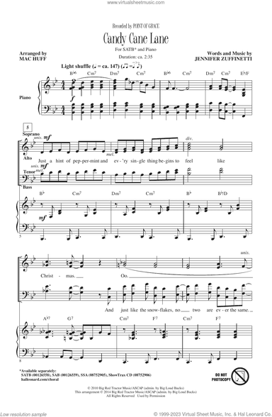 Candy Cane Lane (arr. Mac Huff)