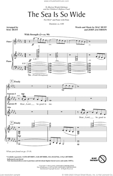 The Sea Is So Wide (arr. Mac Huff)