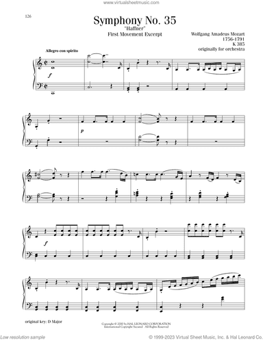 Symphony No. 35 ("Haffner"), First Movement Excerpt