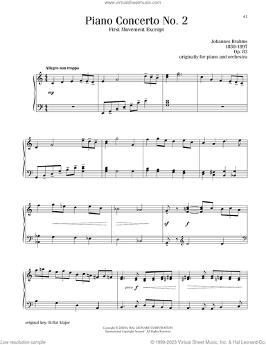 Piano Concerto No. 2, First Movement Excerpt