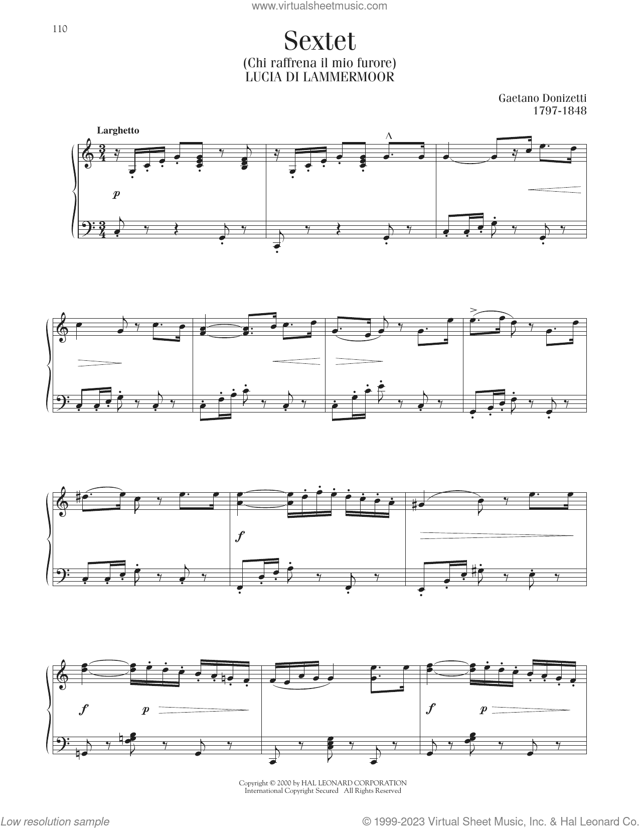 Sextet (Chi Raffrena Il Mio Furore)