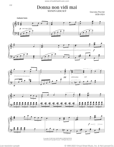 Donna Non Vidi Mai, (intermediate)