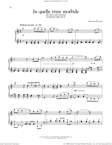 In Quelle Trine Morbide, (intermediate)