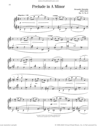 Prelude In A Minor, Op. 11, No. 2
