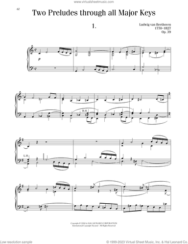 Two Preludes, Through All 12 Major Keys, Op. 39