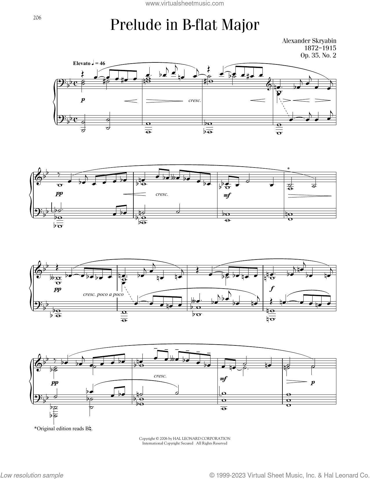 Prelude, Op. 35, No. 2