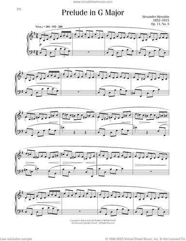 Prelude, Op. 11, No. 3