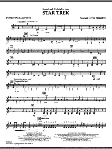 Star Trek, soundtrack highlights