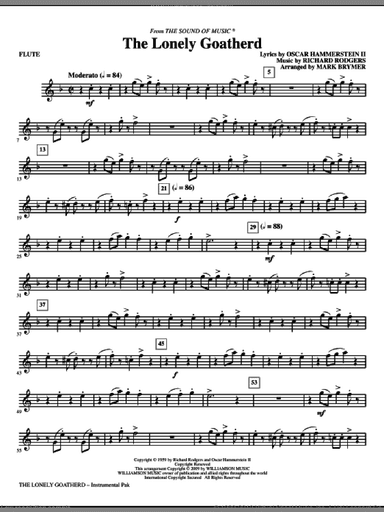 The Lonely Goatherd (complete set of parts)