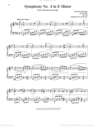 Symphony No. 4 in E Minor, First Movement Excerpt