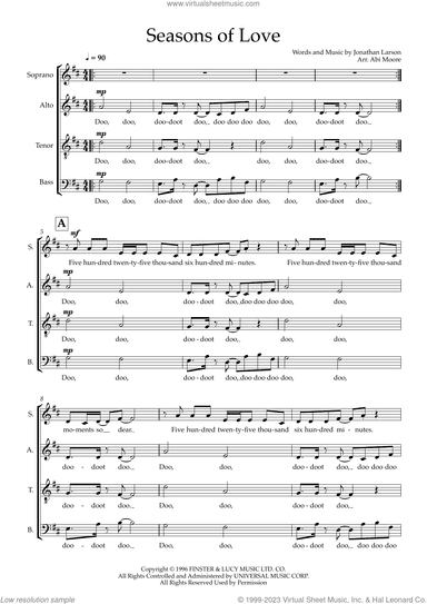 Seasons Of Love (arr. Abi Moore)