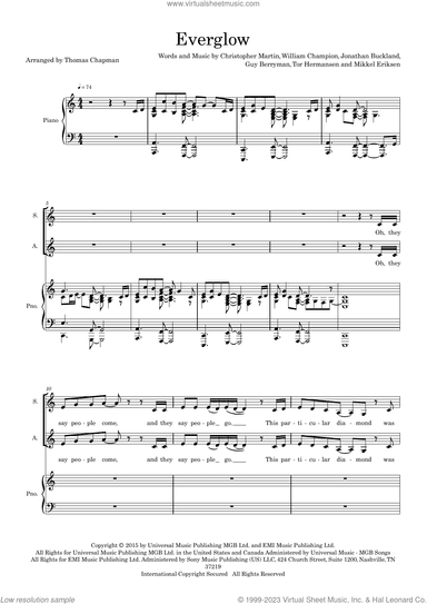 Everglow (arr. Thomas Chapman)