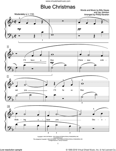Blue Christmas (arr. Phillip Keveren)