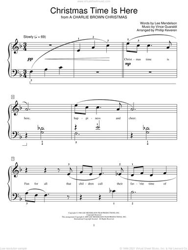 Christmas Time Is Here (arr. Phillip Keveren)