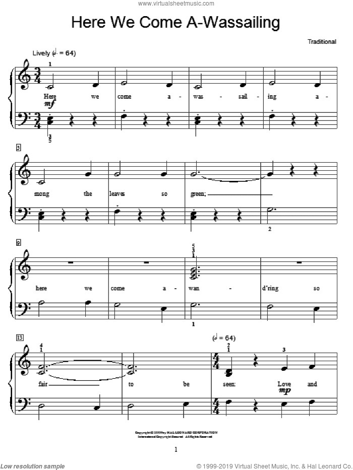 Here We Come A-Wassailing
