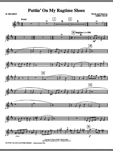 Puttin' On My Ragtime Shoes (complete set of parts)