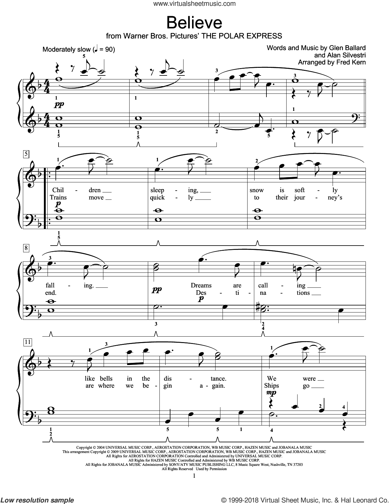 Believe (from The Polar Express)