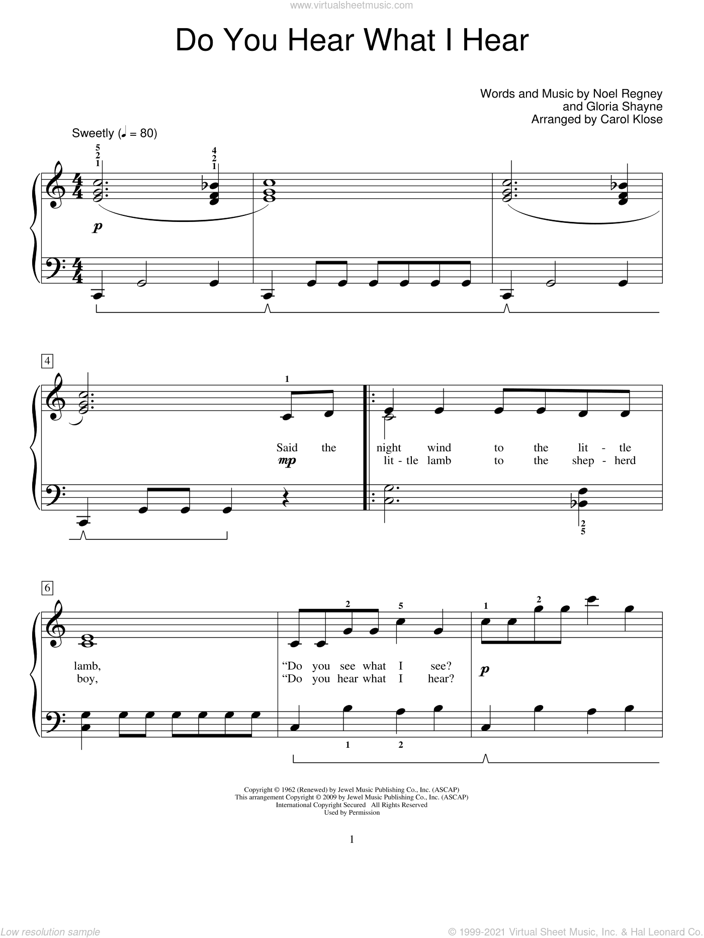 Do You Hear What I Hear, (beginner)
