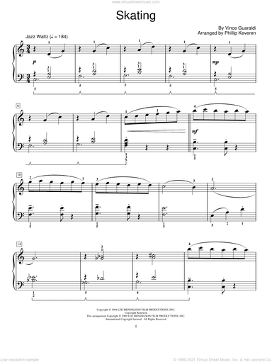 Skating (arr. Phillip Keveren)
