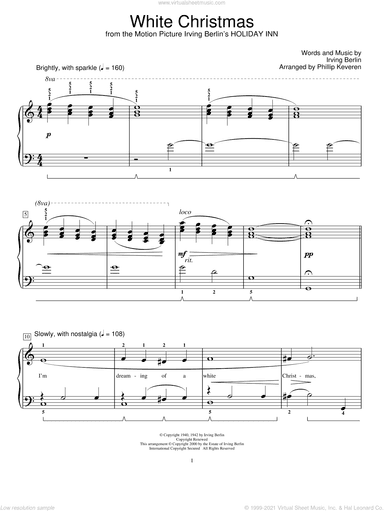 White Christmas (arr. Phillip Keveren)
