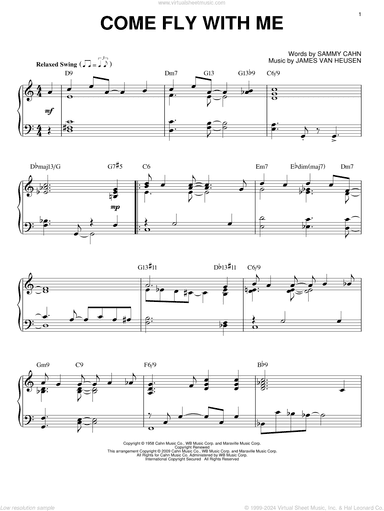 Come Fly With Me (arr. Brent Edstrom)