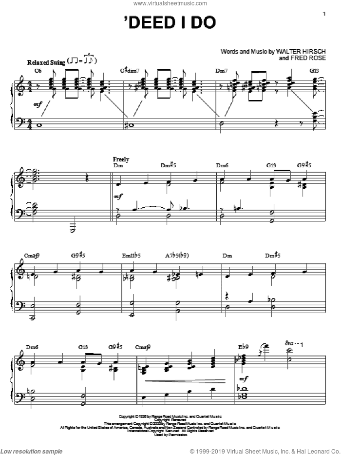 'Deed I Do (arr. Brent Edstrom)