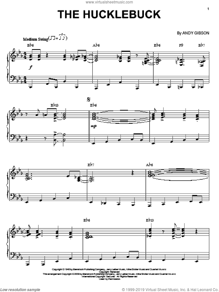 The Hucklebuck (arr. Brent Edstrom)