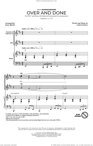 Over And Done (from Schmigadoon!) (arr. Mac Huff)