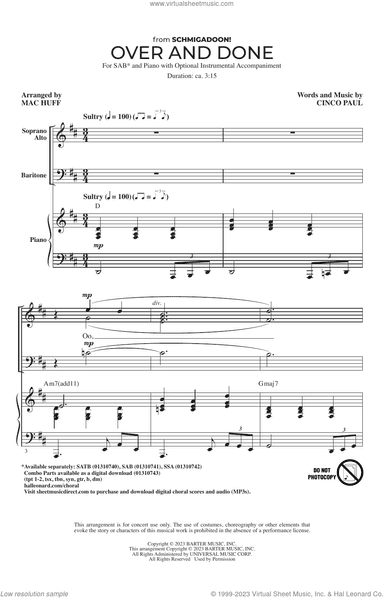Over And Done (from Schmigadoon!) (arr. Mac Huff)