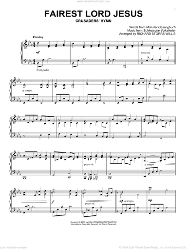Fairest Lord Jesus (from Images: Sacred Piano Reflections)