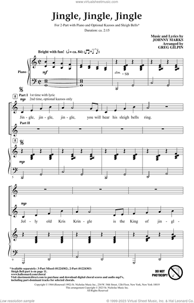 Jingle, Jingle, Jingle (arr. Greg Gilpin)