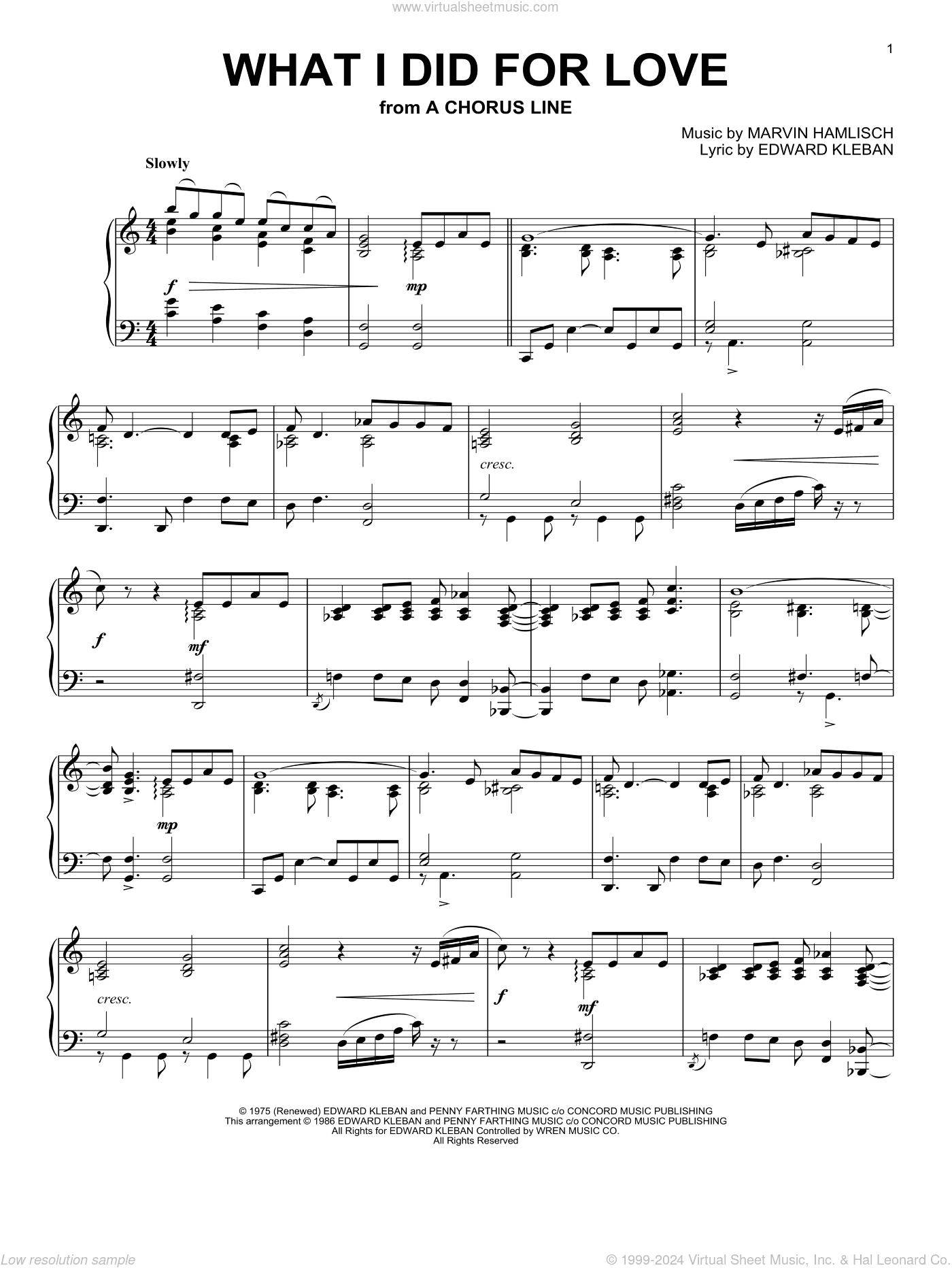 What I Did for Love (from A Chorus Line)