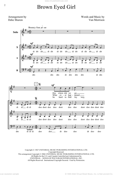 Brown Eyed Girl (arr. Deke Sharon)