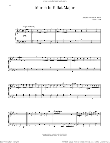 March In E-Flat Major, BWV App 127