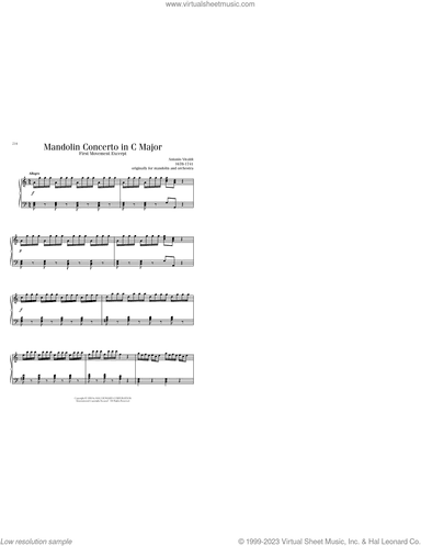 Mandolin Concerto in C Major