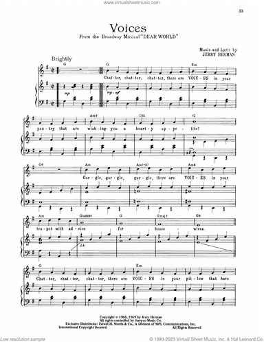 Voices (from Dear World)