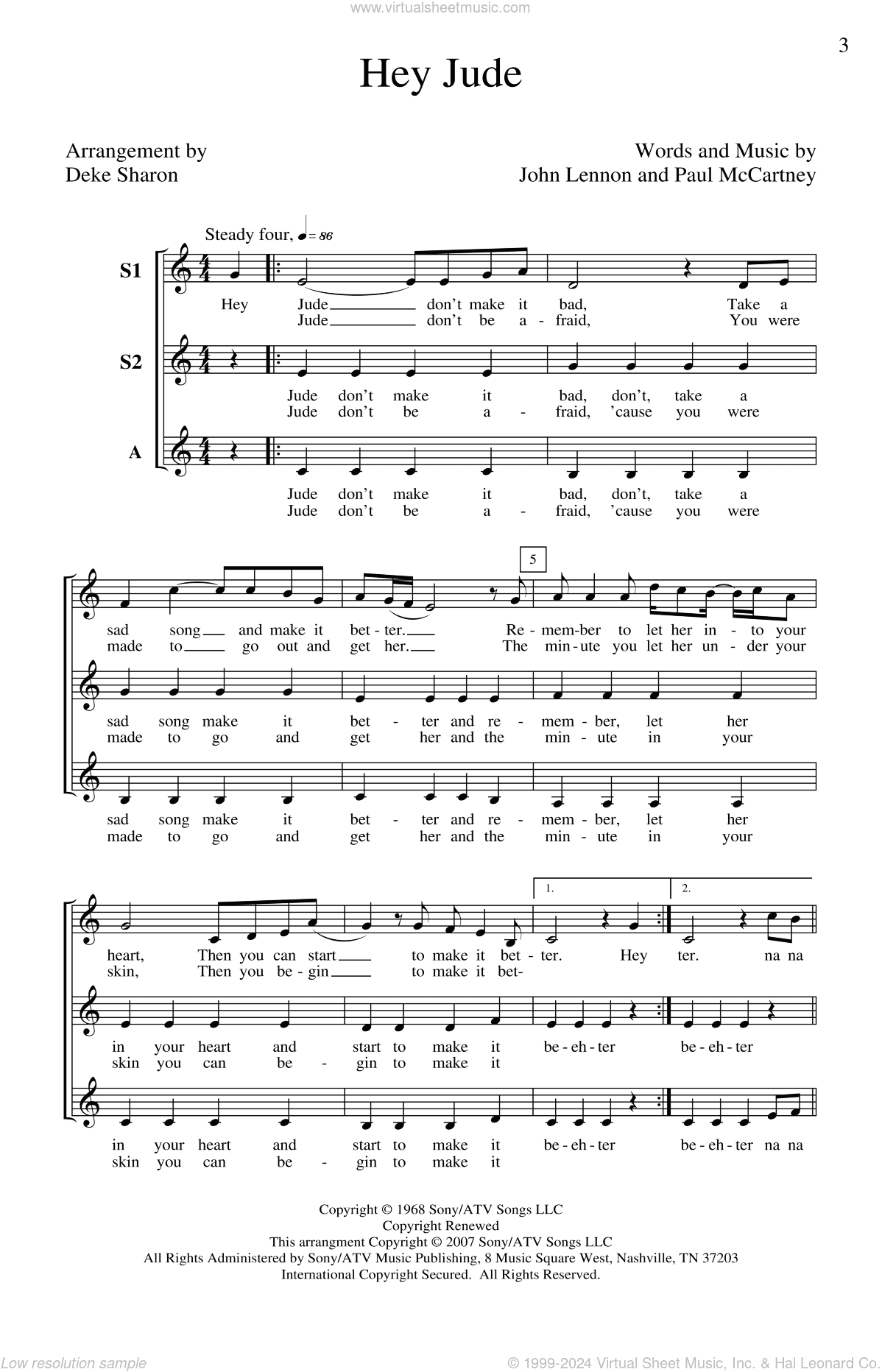 Hey Jude (arr. Deke Sharon)