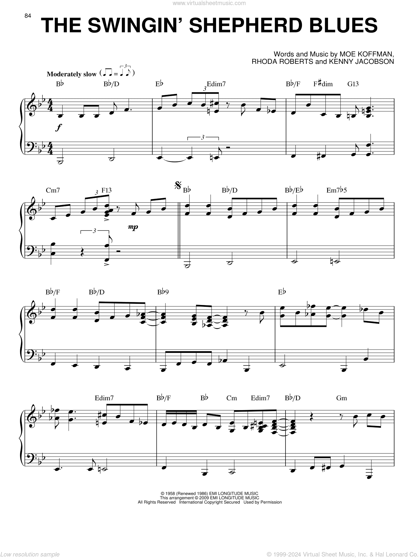 The Swingin' Shepherd Blues (arr. Brent Edstrom)