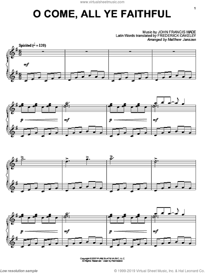 O Come, All Ye Faithful (Adeste Fideles)