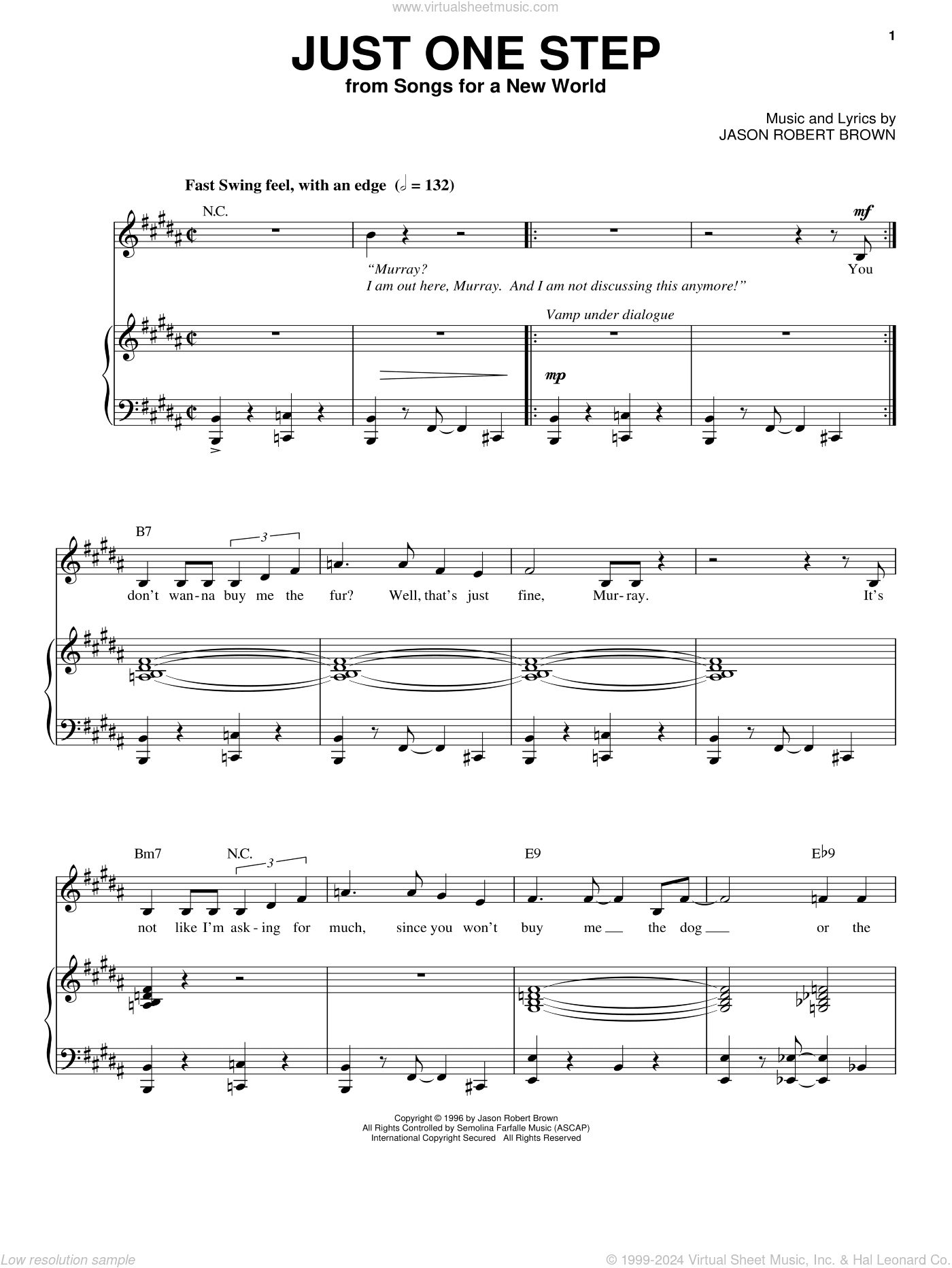 Just One Step (from Songs for a New World)
