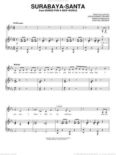 Surabaya-Santa (from Songs for a New World)