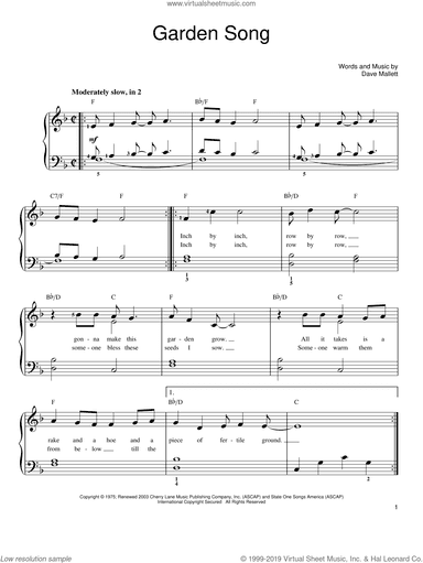 Garden Song