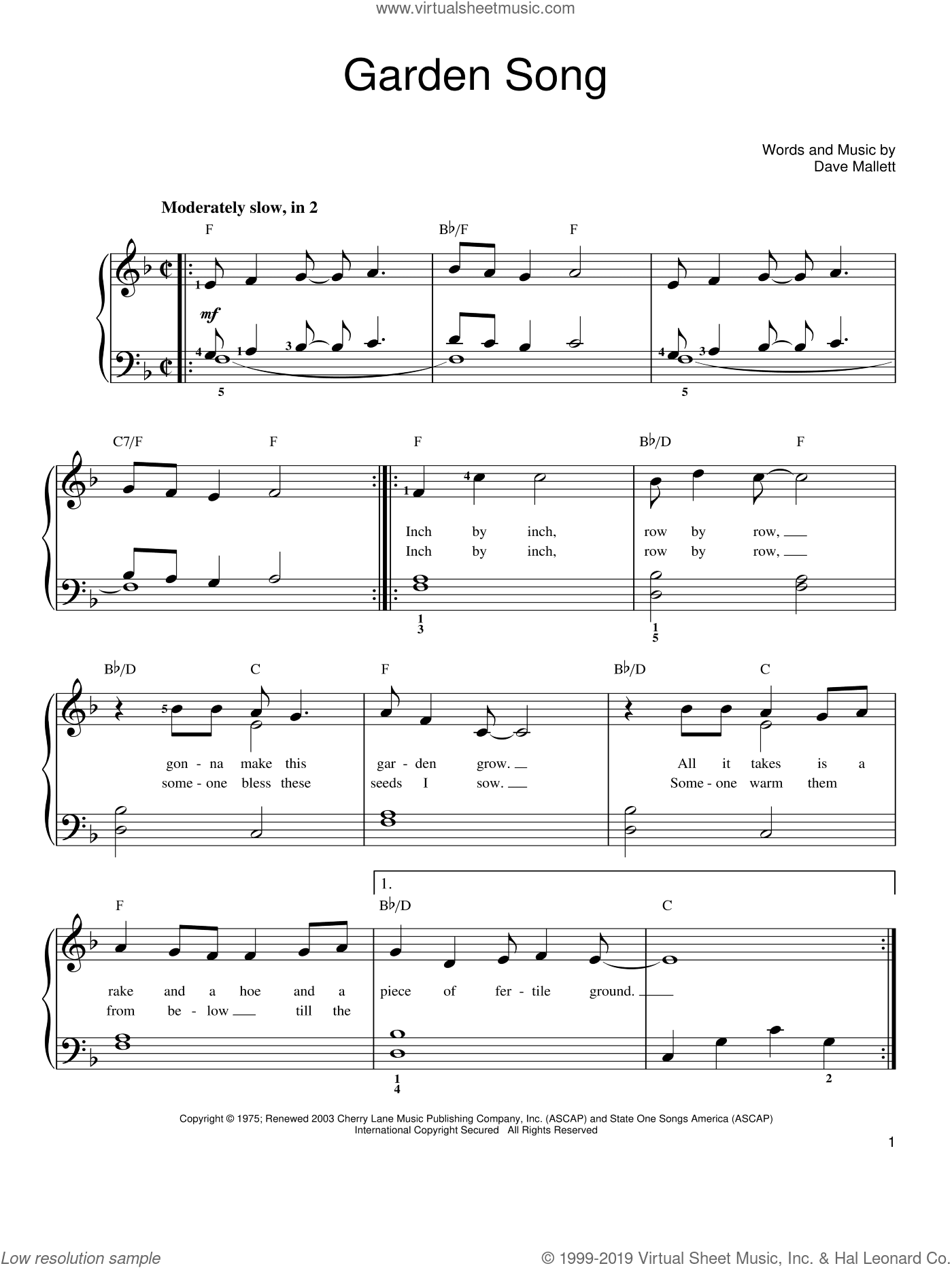 Garden Song