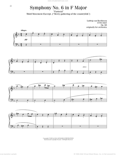Symphony No. 6 In F Major ("Pastoral") Third Movement