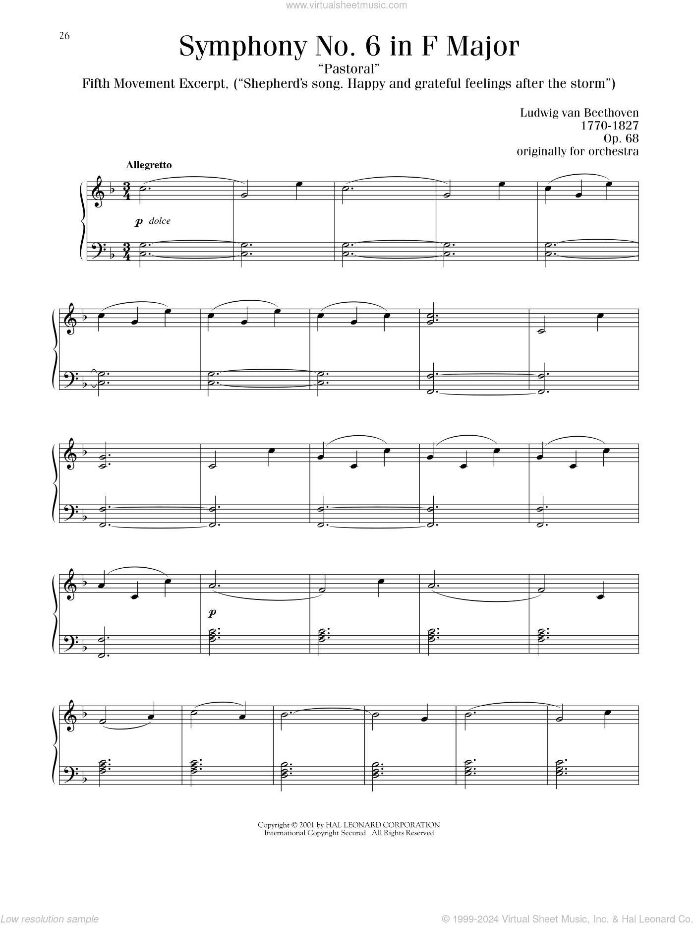 Symphony No. 6, Fifth Movement