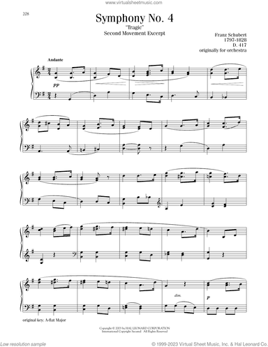 Symphony No. 4 ("Tragic") In C Minor, 2nd Movement