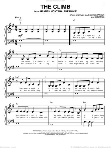 The Climb (from Hannah Montana: The Movie)